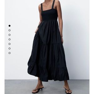 Zara Poplin Midi Dress